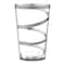 Smarty Had A Party 12 oz Clear with Silver Swirl Round Disposable Plastic Tumblers 240 Cups, 240PK 514-S-CASE - alternate 1